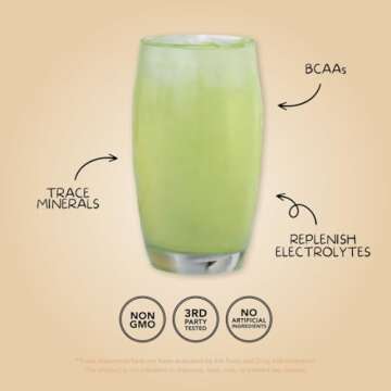 Clean Simple Eats Coconut Lime Hydration Drink Mix with Natural Electrolytes, 30 Servings