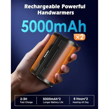 EasyAcc Rechargeable Hand Warmers 10000mAh - 2 Pack