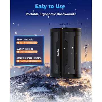 EasyAcc Rechargeable Hand Warmers 10000mAh - 2 Pack