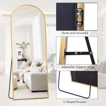 Stylish Rowjut Full Length Mirror - 71"x26" Design