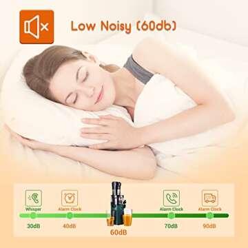 SOVIDER Cold Press Juicer with 92% Juice Yield and Compact Design