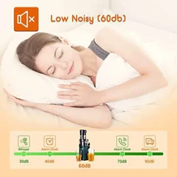 SOVIDER Cold Press Juicer with 92% Juice Yield and Compact Design