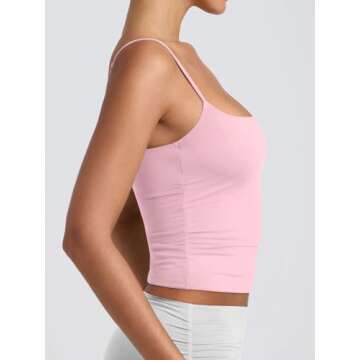 PINKMSTYLE Women's Scoop Neck Spaghetti Strap Camisole