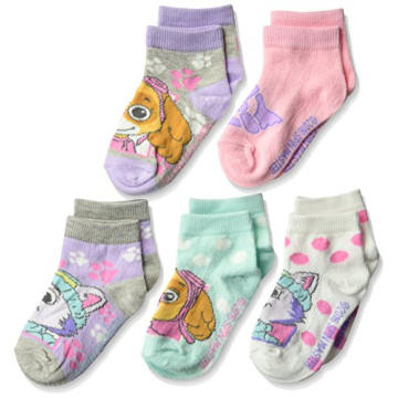 Nickelodeon Paw Patrol 5 Pack Girls Shorty Socks