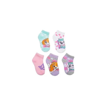 Nickelodeon Paw Patrol 5 Pack Girls Shorty Socks
