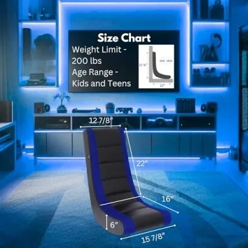 Ergonomic Video Rocker Gaming Chair for Kids by Crew Furniture