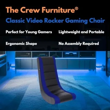 Ergonomic Video Rocker Gaming Chair for Kids by Crew Furniture
