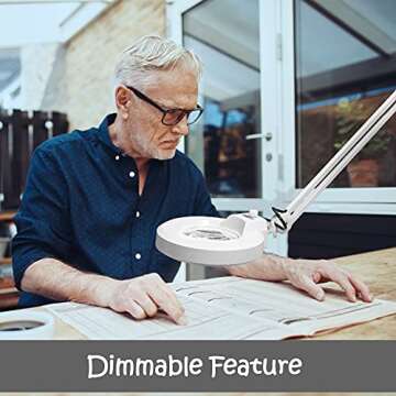 Innqoo LED Floor Lamp for Crafts and Reading - Adjustable Design