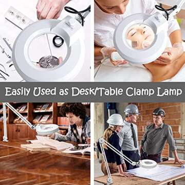 Innqoo LED Floor Lamp for Crafts and Reading - Adjustable Design