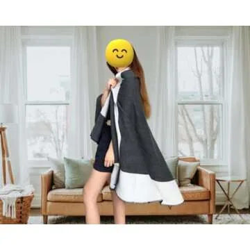 Fcteap h Blanket Soft Throw Blanket Faux Fleece Cashmere Plaid Warm Shawl Thick Knitted Plush Cozy Comfy for Women Throw Blanket for Sofa Couch Bed Queen King Size 55x66 in (Navy Blue)