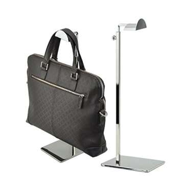 2pack of Metal Handbag Rack Display Single Side Adjustable Handbag Display Stand (Mirror)