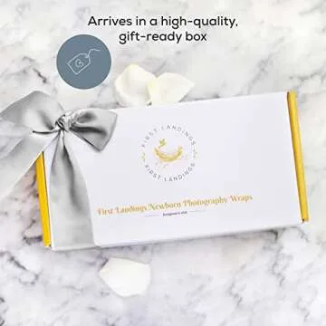 First Landings Newborn Photography Wraps, 3-Pack - 16" x 64" Soft Knit Baby Wrap Receiving Blankets - Newborn Photography Props Baby Blankets - Gender Neutral Baby Essentials (Neutral)