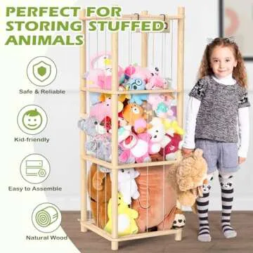 Woodure Stuffed Animal Zoo, Brown