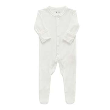 KYTE BABY Unisex Footie, Rayon Made From Bamboo, Snap Closure,0-24 Months