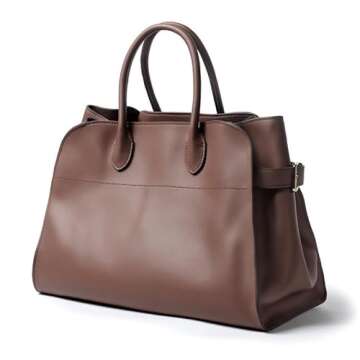 Elegant Genuine Leather Tote Bag for Modern Women