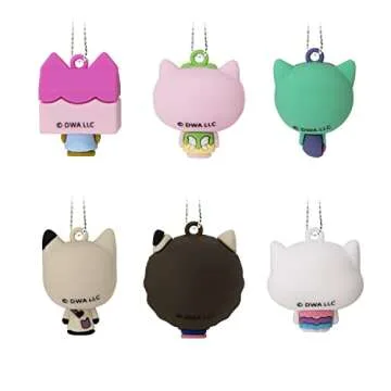 Gabby's Dollhouse Miniature Christmas Ornaments by Hallmark - 6 Pack, Shatterproof Set