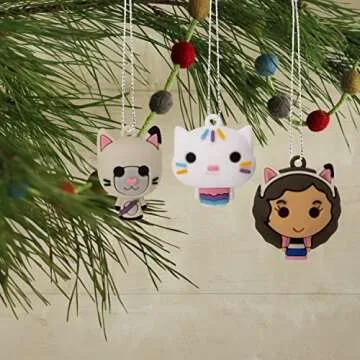 Gabby's Dollhouse Mini Christmas Ornaments Set of 6