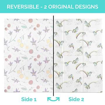 JumpOff Jo Baby Play Mat - Large Folding Foam Play Mat for Infants, Babies, Toddlers, Waterproof, Do...