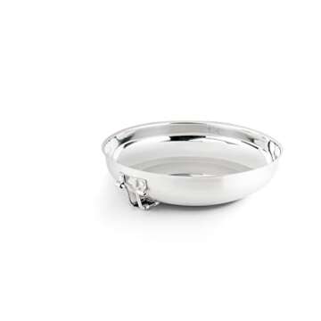 GSI Outdoors Stainless Troop Frypan for Camping and Outdoor Cooking