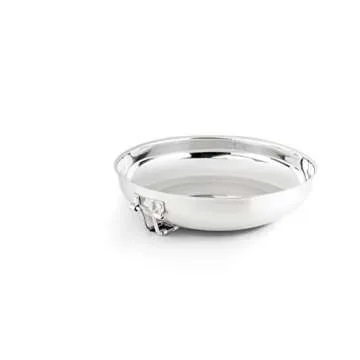 GSI Outdoors Stainless Troop Frypan for Camping and Outdoor Cooking