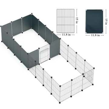 LANGXUN Small Animal Playpen: Customizable Pet Enclosure