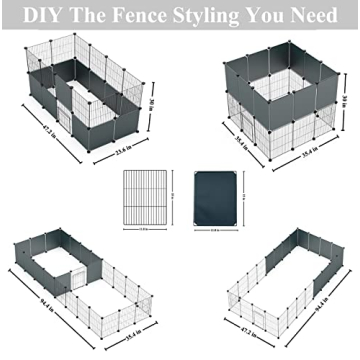 LANGXUN Small Animal Playpen: Customizable Pet Enclosure