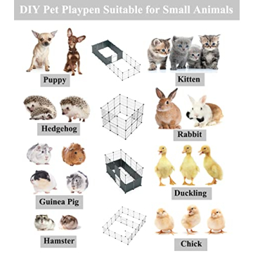 LANGXUN Small Animal Playpen: Customizable Pet Enclosure