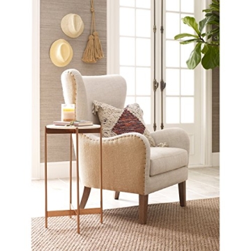 Elle Decor Modern Wingback Chair for Stylish Comfort