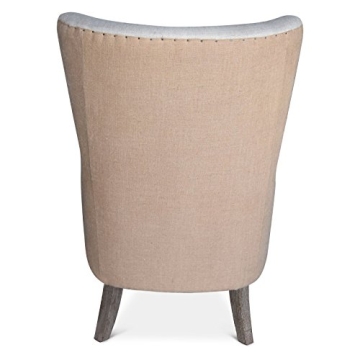 Elle Decor Modern Wingback Chair for Stylish Comfort