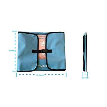 PRODUZOR Car Seat Organizer Backseat for Toddler Activities – Dry Erase Top Kids Travel Tray with 6 Pockets – Includes Pens, Bilingual Cards, Carry Bag – Ideal for Airplane, Road Trips