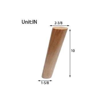 Round Solid Wood Furniture Legs Sofa Replacement Legs Perfect for Mid-Century Modern/Great IKEA hack...