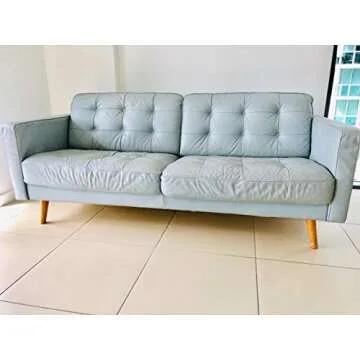 Round Solid Wood Furniture Legs Sofa Replacement Legs Perfect for Mid-Century Modern/Great IKEA hack for Sofa, Couch, Bed, Coffee Table (10 Inches,Set of 4, Original Wood Color)