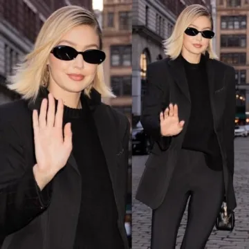 Trendy GUVIVI Oval Sunglasses for Women Stylish Retro Shades