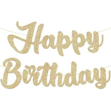 Popular Singer Birthday Decorations with Banners and Hanging Swirls