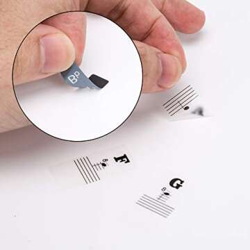 AIEX Piano Stickers Easy Application for All Keyboards