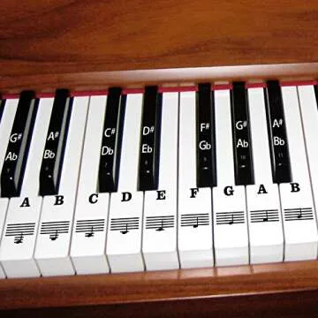 AIEX Piano Stickers Easy Application for All Keyboards