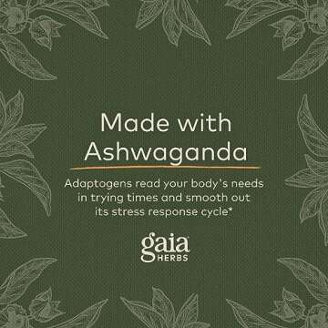 Gaia Herbs Ashwagandha Root Capsules for Stress Relief