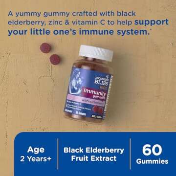 Mommy's Bliss Immune Support Elderberry Gummies for Kids