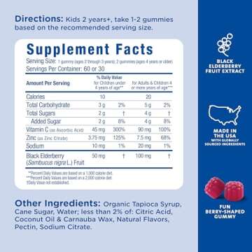 Mommy's Bliss Immune Support Elderberry Gummies for Kids