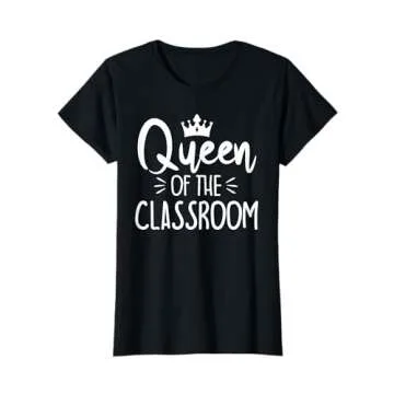 Funny Queen Of The Classroom School Teacher T-Shirt