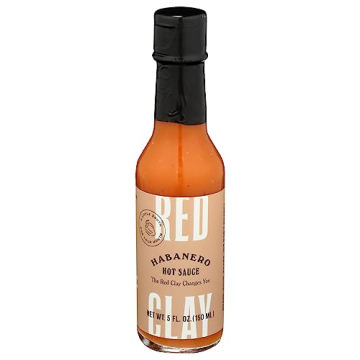 Red Clay Habanero Hot Sauce - Habanero Sauce - Spicy Sauce Made with Real Habanero Pepper, Orange Pe...