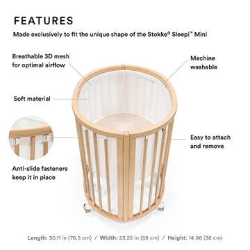 Stokke Sleepi Mini Mesh Liner for Safe Infant Sleep