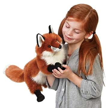 Folkmanis Award Winning Red Fox Hand Puppet for Kids