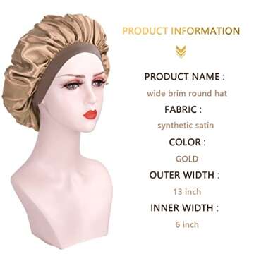 2PCS Silk Hair Bonnets for Total Hair Protection