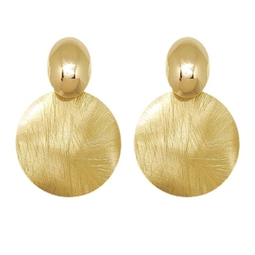 Stylish Big Disc Drop Earrings For Any Occasion