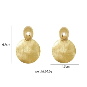 Stylish Big Disc Drop Earrings For Any Occasion