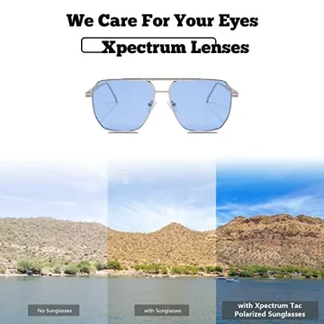 Xpectrum Retro Oversized Aviator Sunglasses for All