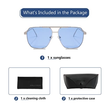 Xpectrum Retro Oversized Aviator Sunglasses for All