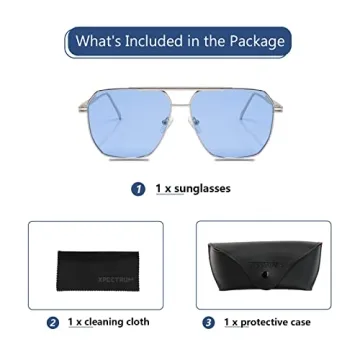 Xpectrum Retro Oversized Aviator Sunglasses for All