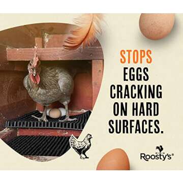 Roosty's Chicken Nesting Box Pads x6 | Washable Plastic Nesting Box Liners | Chicken Bedding For Coo...